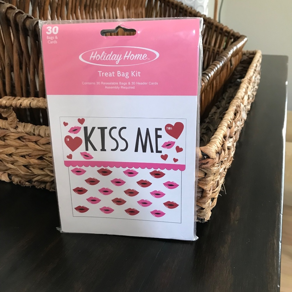 Holiday Home Treat Bag Kit (30 each) Valentines Day Hearts Kisses